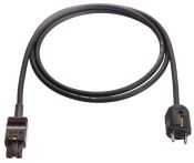 AS-Schwabe Heissgeräte-Zuleitung 155 Grad H05RN-F 3G1,0 - 2 Mtr. Kabellänge - Schwarz