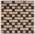 Bärwolf Mosaik Renaissance brown mix 29,8x29,8 cm I GL-14042