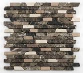 Bärwolf Mosaik 30,5 x 30,5 cm Sticks Emparador beigecream, Marble R10 - CM-7101