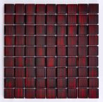 Bärwolf Mosaik 3 x 3 cm Jewelry Ruby Red - GL-13002