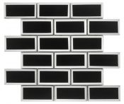 Bärwolf Mosaik 29,8 x 29,8 cm Facette black GL-18009