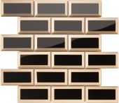 Bärwolf Mosaik 29,8 x 29,8 cm black/gold GL-20030
