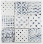 Bärwolf Mosaik 18,5 x 18,5 cm Delft Decoration Modern Vintage R9 KE-17050