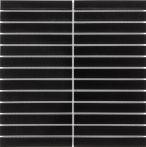 Bärwolf Mosaik 29,6x29,9cm STRIPES black matt I KIT-23001