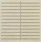 Bärwolf Mosaik 29,6x29,9cm STRIPES cream matt I KIT-23002
