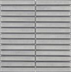 Bärwolf Mosaik 29,6x29,9cm STRIPES haze grey glossy I KIT-23003