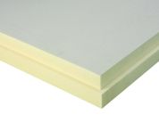 Bauder PIR MF Flachdach Dämmplatte WLS 026 mit beidseitiger Deckschicht aus Mineralvlies B2 - Stufenfalz - 1200 x 600 mm