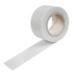 BAUFAS Fugendeckstreifen aus Glasgitter selbstklebend - breit 5 cm weiß