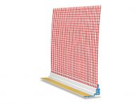 Baumit Anputzleiste Ideal mit Schutzlippe, Dichtband und Gewebe