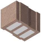 Bisomark Hbl Außenwandstein SFK 2 - RD 0,4 - Dicke: 36,5 cm (12 DF) m. min. Wärmedämmschaum