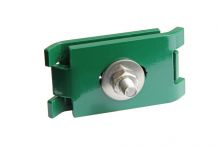 Eckverbinder für Doppelstabmattenzaun, grün