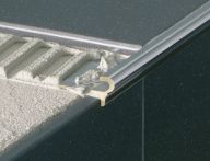 Blanke Deko-Stufenkante Aluminium Florentiner