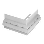 Blanke BALKON Drainkiesleiste Außenecke 90 Grad Aluminium