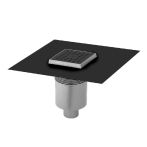 Blanke DISK-CUBE Ablauf Edelstahl Schwarz matt beschichtet