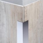 Blanke Eckschutzwinkel Plus Edelstahl Natur gebürstet