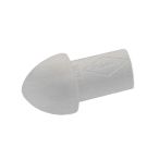 Blanke Viertelkreisprofil Außenecke Aluminium