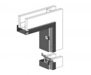 BOS 2-schalige Stahlzarge Duo 15Z 2000 mm Höhe,  o.BE