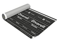 BRAAS Divoroll Duotec 2S Unterspannbahn - Unterdeckbahn mit Doppel-Klebezone 1,50x50 m schwarz