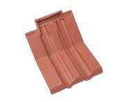 Braas Granat 13V Knick-Doppelwulstziegel (8414800) Matt Naturrot