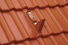 Braas Frankfurter Pfanne Protegon Standstein ohne Bügel (5120684) Protegon Matt ziegelrot