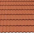 Braas Doppel-S Star Matt Klassisch-Rot | Betondachsteine Flächenset