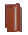 Braas Rubin 11V(H) ganzer Flächenziegel, gelocht (7890106) Seidenmatt kastanie