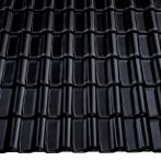 Braas Rubin 11V (Hainstadt) Seidenmatt Tiefschwarz (Glasur) | Tondachziegel Flächenset