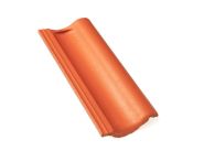 Braas 7 Grad Harzer Pfanne F+ Granit halber Normalstein