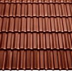 Braas Granat 13V Seidenmatt Kastanie (Glasur) | Tondachziegel Flächenset