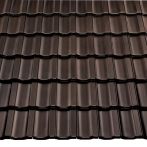 Braas Topas 13V Seidenmatt Teak | Tondachziegel Flächenset