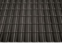 Braas Topas 11V Hochglanz Kristallgrau | Tondachziegel Flächenset