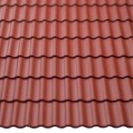 Braas Harzer Pfanne Star Matt Tiefrot | Betondachsteine Flächenset