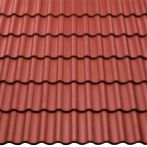 Braas Harzer Pfanne 7(BIG) Star Matt Tiefrot | Betondachsteine Flächenset