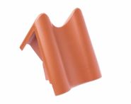 Braas Achat 12V Pultortgangziegel links (9012500) Matt Naturrot