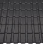 Braas Rubin 13V Matt Anthrazit durchgefärbt (Engobe) | Tondachziegel Flächenset