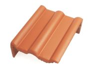 Braas Frankfurter Pfanne Protegon Pult-Giebelstein links (5123492) Protegon Matt bordeaux