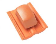 Braas Frankfurter Pfanne DuroVent Premium Sanilüfter geschlossen (5139084) Protegon Matt ziegelrot