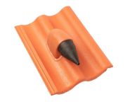 Braas Harzer Pfanne 7(BIG) DuroVent Premium Solar- Kabeldurchgang (6529385) Star Matt Klassisch-Rot