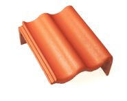 Braas Harzer Pfanne Pult-Giebelstein rechts (6604585) Star Matt Klassisch-rot