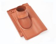 Braas Rubin 9V Ton-Abgasrohrdurchgang (8628800) Matt naturrot