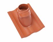 Braas Harzer Pfanne DuroVent Premium Abgasdurchgang (6628885) Star Matt Klassisch-rot