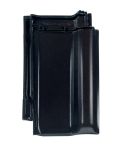 Braas Rubin 13V Ganzer Flaechenziegel gelocht (8290119) Seidenmatt Tiefschwarz