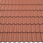 Braas 7 Grad Harzer Pfanne F+ Classic Matt Klassisch-rot | Betondachsteine Flächenset