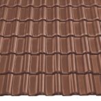 Braas Rubin 11V (Hainstadt) Seidenmatt Kastanie (Glasur) | Tondachziegel Flächenset