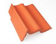 Braas Doppel-S Giebelstein Ausstich 110 mm links (5210385) Star Matt klassisch-rot