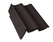 Braas Doppel-S Giebelstein Ausstich 88 mm links (5210183) Star Matt granit