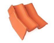 Braas Doppel-S Knickgiebelstein links (5209485) Star Matt klassisch-rot