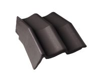 Braas Doppel-S Mansard-Giebelstein links (5212183) Star Matt granit