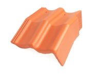 Braas Doppel-S Mansard-Giebelstein rechts (5212085) Star Matt klassisch-rot