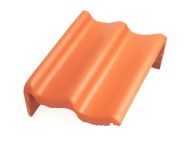 Braas Doppel-S Pult-Giebelstein links (5204685) Star Matt klassisch-rot